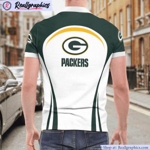 green bay packers curve casual polo shirt, packers apparel