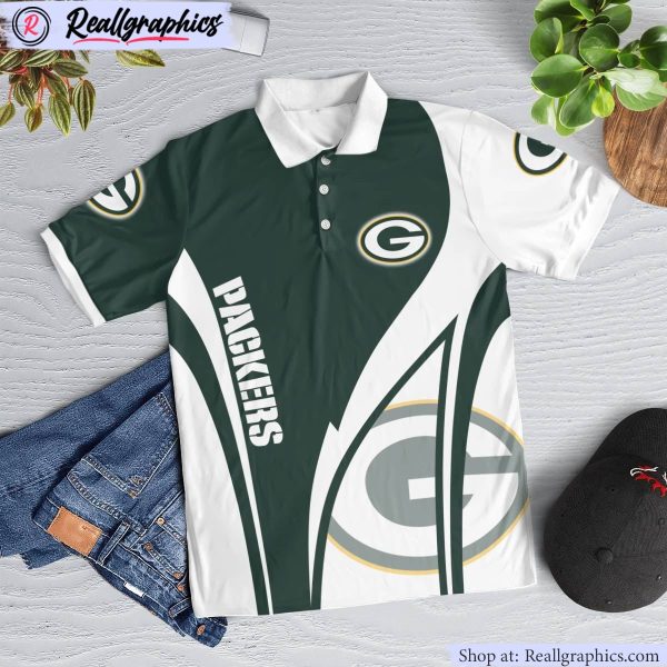 green bay packers magic team logo polo shirt, packers gifts for fans