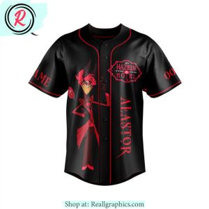 hazbin hotel alastor the world is stage and the stage is a world of entertainment custom baseball jersey