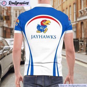 kansas jayhawks curve casual polo shirt, jayhawks gifts for fans