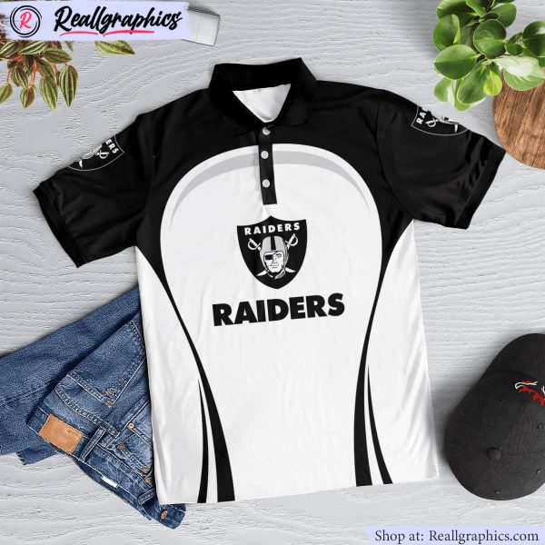 las vegas raiders curve casual polo shirt, las vegas raiders apparel
