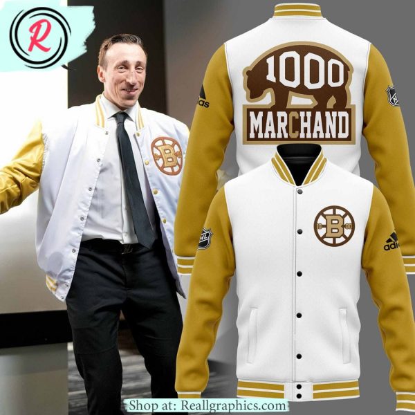 limited edition boston bruins marchand 1000 baseball jacket
