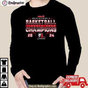lincoln abes 2024 mhsaa boys basketball d2 champions shirt