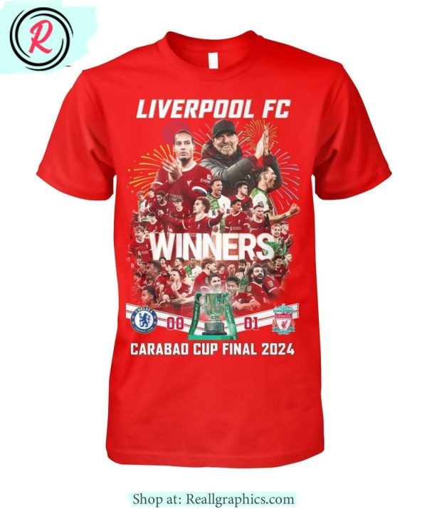 liverpool fc winners carabao cup final 2024 unisex shirt