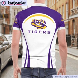 lsu tigers curve casual polo shirt, lsu clothing