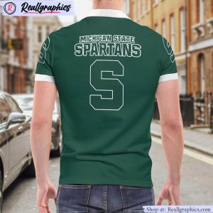michigan state spartans heartbeat polo shirt, spartans fan shirt