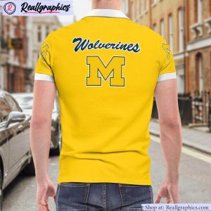 michigan wolverines heartbeat polo shirt, michigan wolverines team gifts
