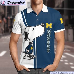 michigan wolverines snoopy polo shirt, michigan wolverines apparel