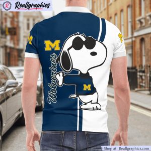 michigan wolverines snoopy polo shirt, michigan wolverines apparel