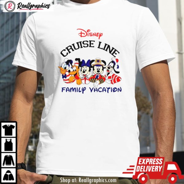 mickey friends disney cruise line family vacation shirt
