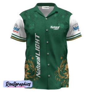 natural light st. patrick's day leprechaun hawaiian shirt