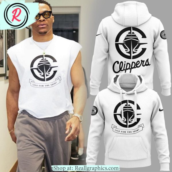 nba los angeles clippers live for the sport hoodie, longpants, cap