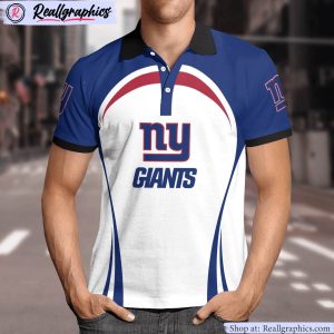 new york giants curve casual polo shirt, giants team gifts