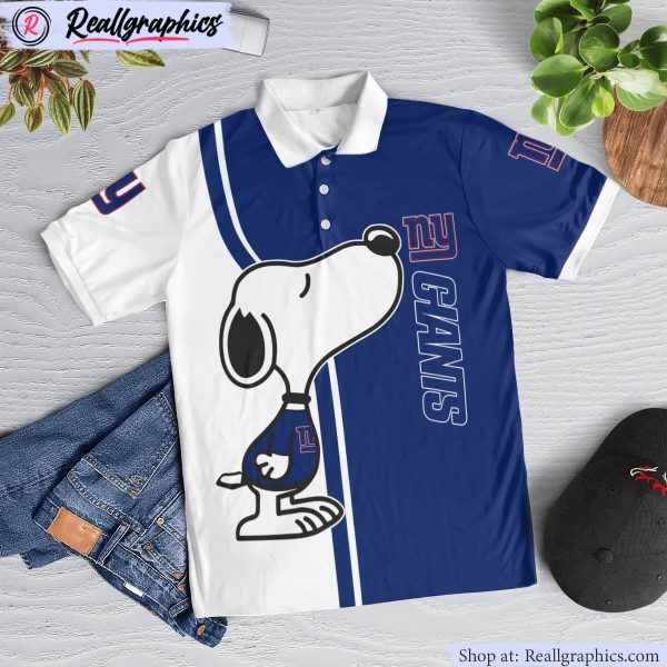 new york giants snoopy polo shirt, giants gifts for fans