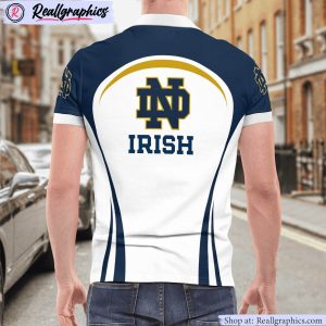 notre dame fighting irish curve casual polo shirt, fighting irish gifts for fans