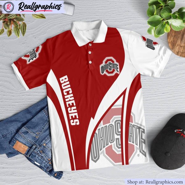 ohio state buckeyes magic team logo polo shirt, ohio state buckeyes unique gifts