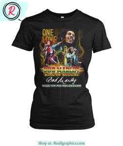 one love bob marley king of reggae thank you for the memories unisex shirt