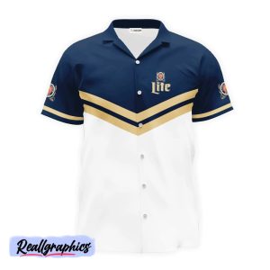 personalized miller lite blue tennis hawaiian shirt