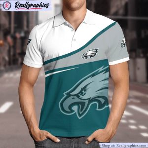 philadelphia eagles comprehensive charm polo shirt, eagles gifts