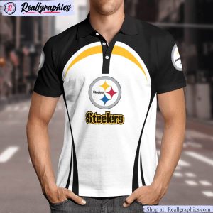 pittsburgh steelers curve casual polo shirt, steelers merch
