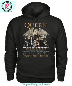 queen we are the champions 55th anniversary 1970 - 2025 thank you for the memories unisex shirt