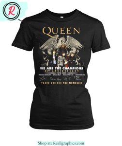 queen we are the champions 55th anniversary 1970 - 2025 thank you for the memories unisex shirt