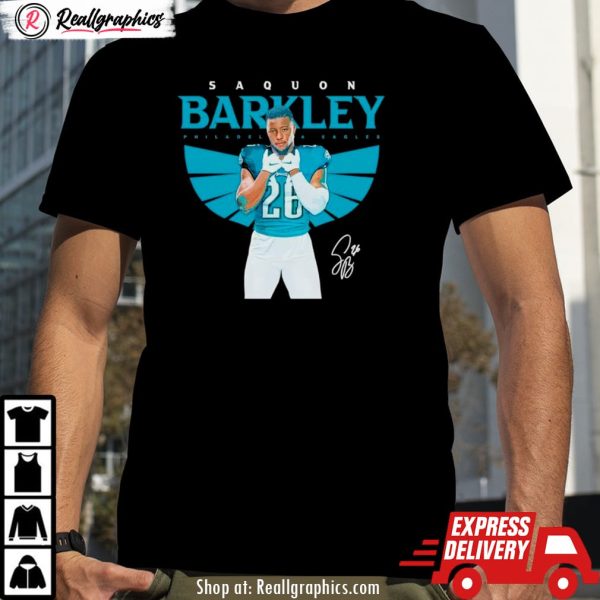 saquon barkley philadelphia eagles signature shirt