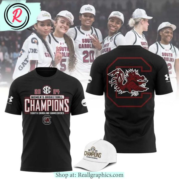south carolina gamecocks 2024 sec women's basketball regular season champions locker room unisex shirt