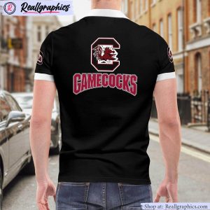 south carolina gamecocks american flag polo shirt