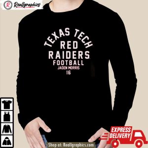 texas tech red raiders ncaa football jaden morris unisex shirt