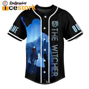 the witcher geralt of rivia the white wolf custom name baseball jersey