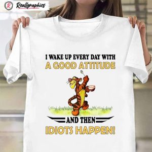 tiger i wake up every day with a good attitude shirt