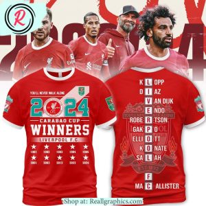 you'll never walk alone 2024 carabao cup winners liverpool fc hoodie