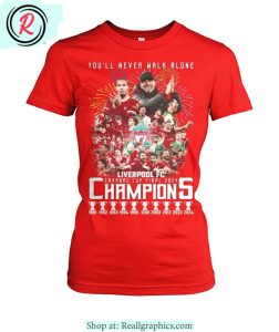 you'll never walk alone liverpool fc carabao cup final 2024 champions unisex shirt