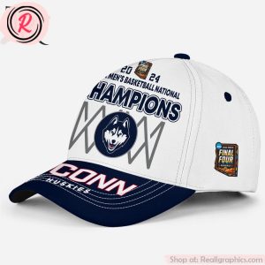 2024 final four champions uconn huskies classic cap - white