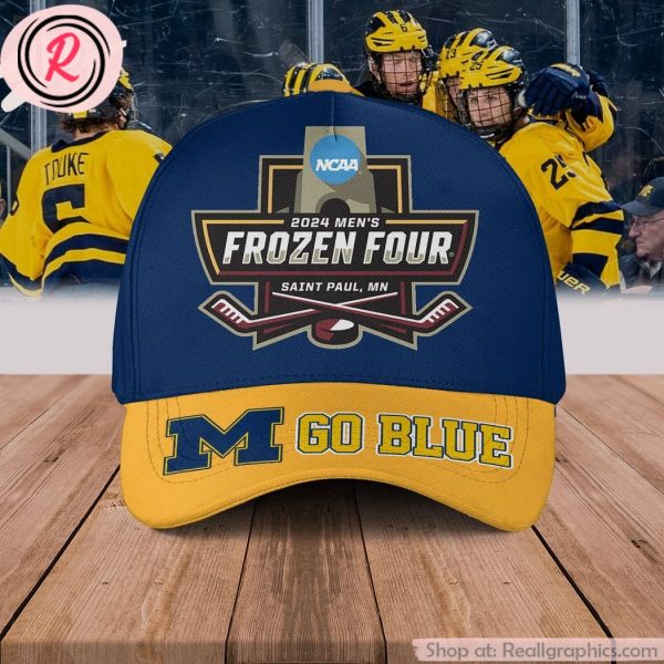 2024 men's frozen four michigan wolverines go blue cap