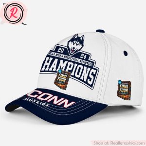 2024 ncaa men's basketball national champions uconn huskies classic cap - white