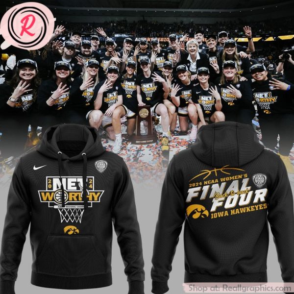 2024 ncaa women's final four back to back iowa hawkeyes 3d hoodie