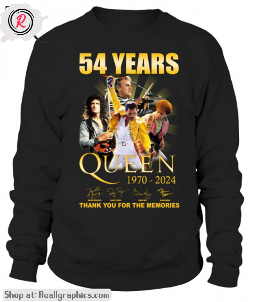 54 years queen 1970-2024 thank you for the memories unisex shirt