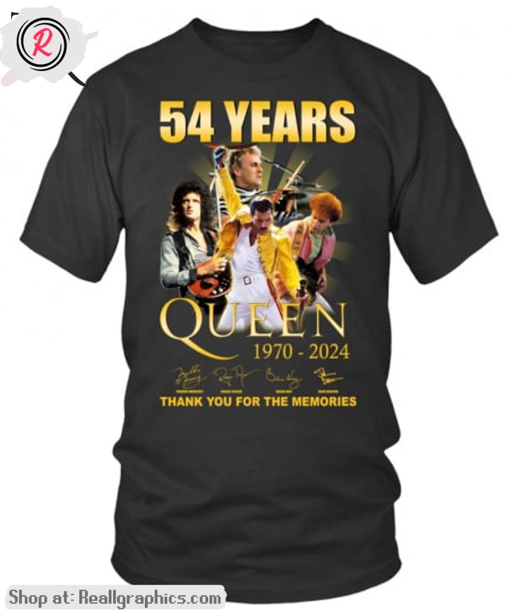 54 years queen 1970-2024 thank you for the memories unisex shirt