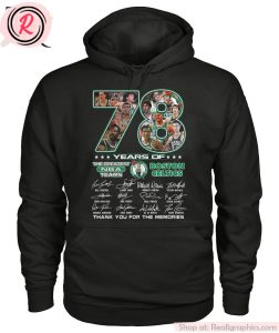 78 years of the greatest nba teams boston celtics thank you for the memories unisex shirt