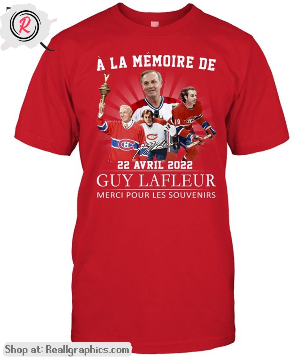 a la memoire de 22 avril 2022 guy lafleur merci pour les souvenirs unisex shirt