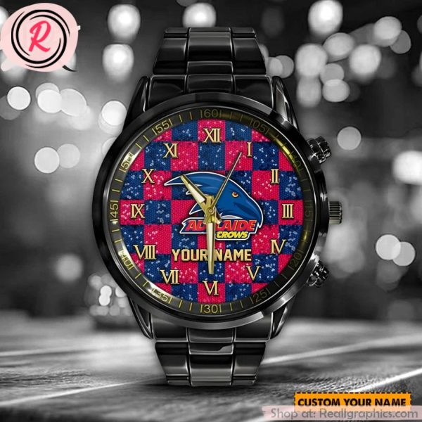 afl adelaide crows special stainless steel watch design
