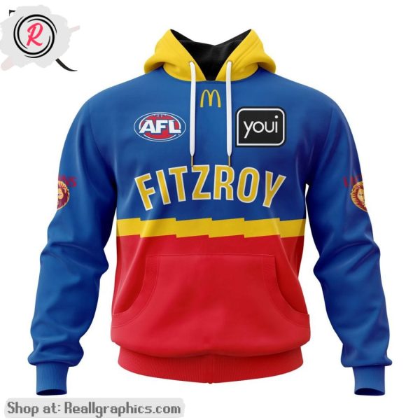 afl brisbane lions personalized 2024 fitzroy aop shirt, hoodie, sweatshirt