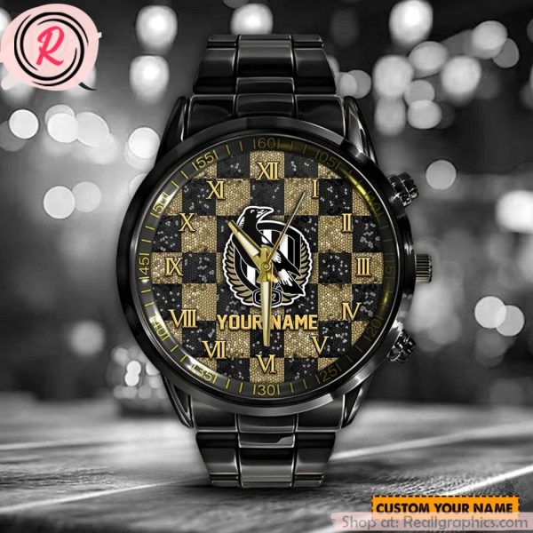 afl collingwood football club special stainless steel watch design