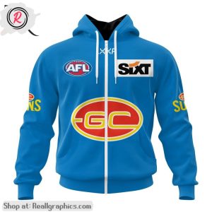 afl gold coast suns personalized 2024 clash aop shirt, hoodie, sweatshirt