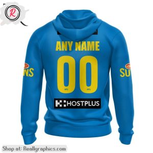 afl gold coast suns personalized 2024 clash aop shirt, hoodie, sweatshirt