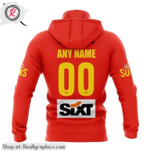 afl gold coast suns personalized 2024 home aop shirt, hoodie, sweatshirt