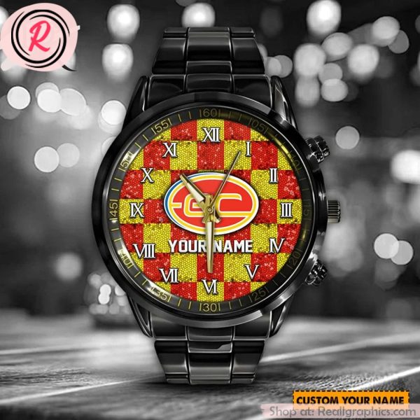 afl gold coast suns special stainless steel watch design