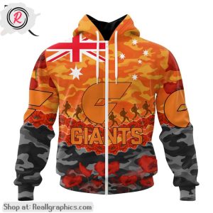 afl greater western sydney giants special anzac day design lest we forget aop shirt, hoodie, sweatshirt